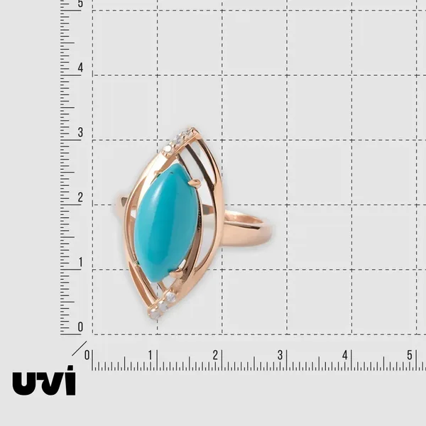 Серебряное кольцо с бирюзой — арт. 10322-006125