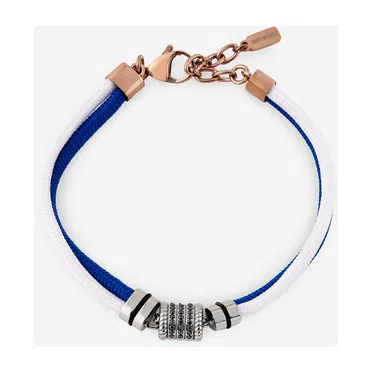 Сине-белый браслет из стали BIKKEMBERGS JEWELLERY Poison Drop — модель w8ztmqi — фото 2