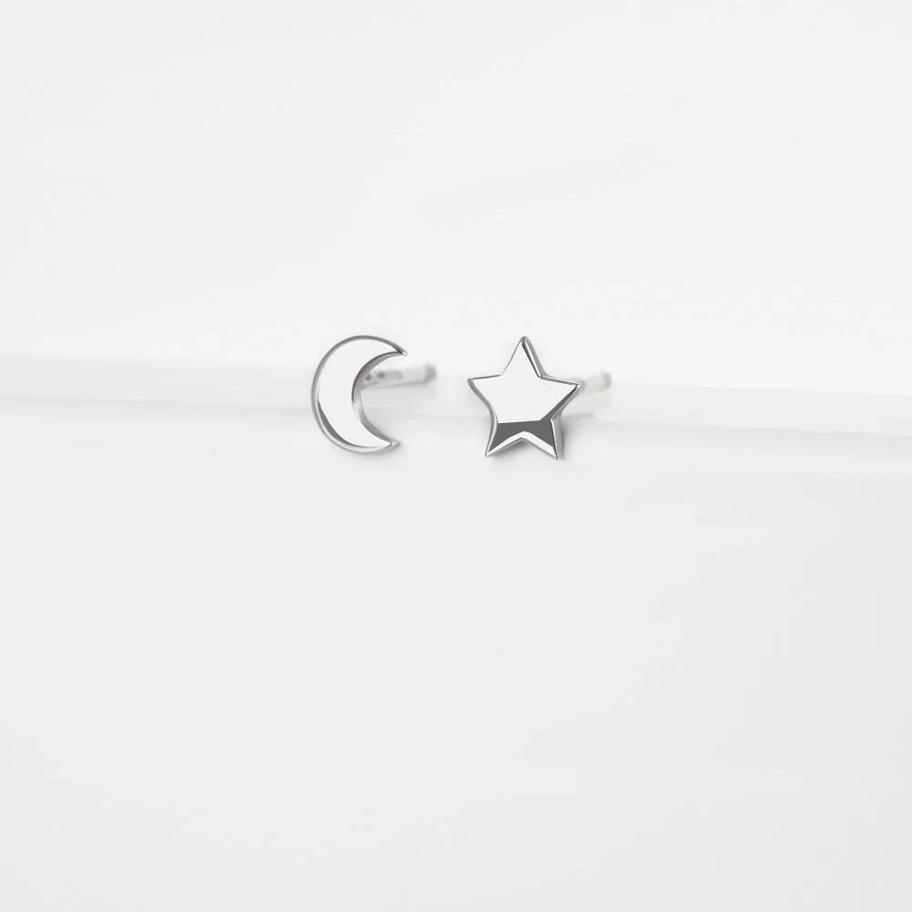 Серьги гвоздики из серебра