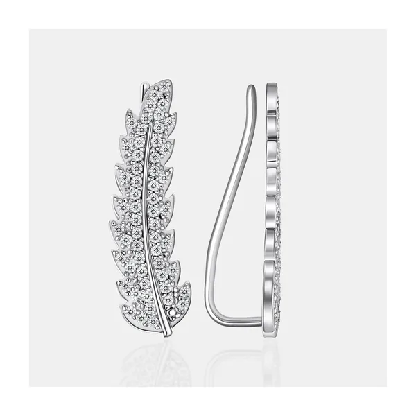 Серьги из серебра с фианитами — арт. 000-399946