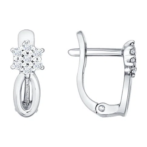 Серьги детские из серебра