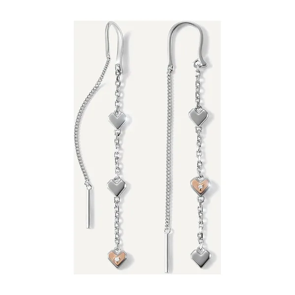 Серьги из серебра 925 пробы с бриллиантами