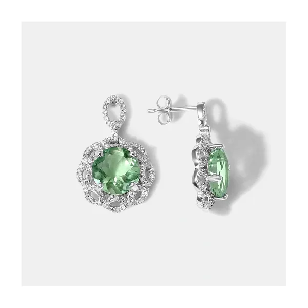 Серебряные серьги с флюоритами — арт. 10522-002280