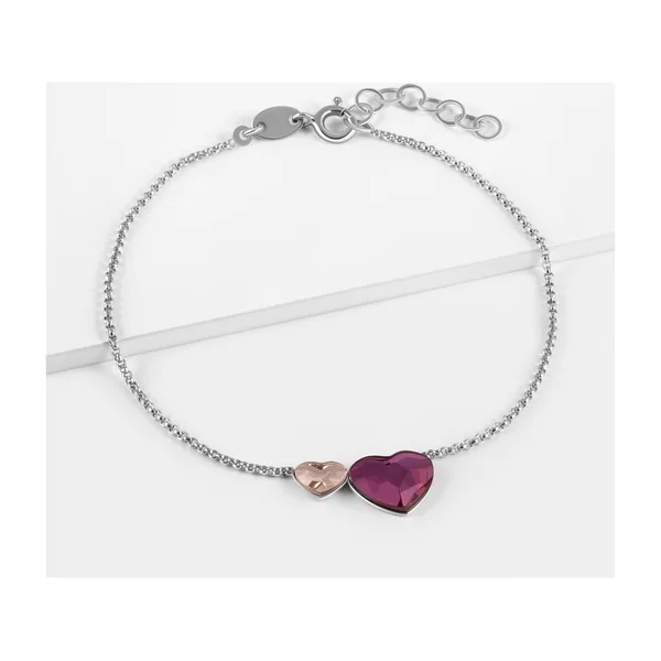 Браслет из серебра с кристаллами Swarovski — арт. 000-390422