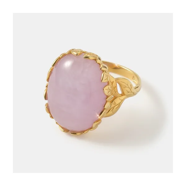 Серебряное кольцо с кунцитом — арт. 10322-006239