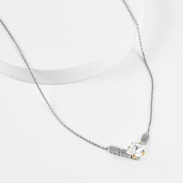 Колье из серебра с фианитами — арт. 000-377188