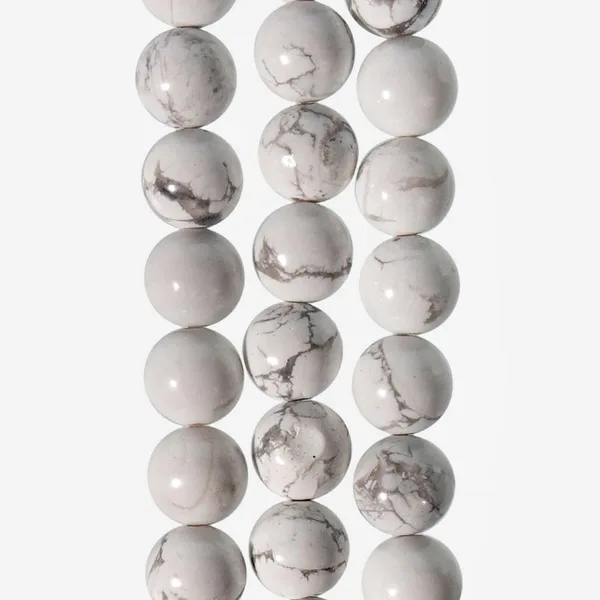 Бусины из магнезита, 45-50 шт. на нитке, 8-9 мм