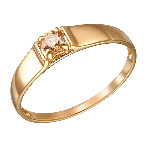 Серебряное кольцо с бриллианитом