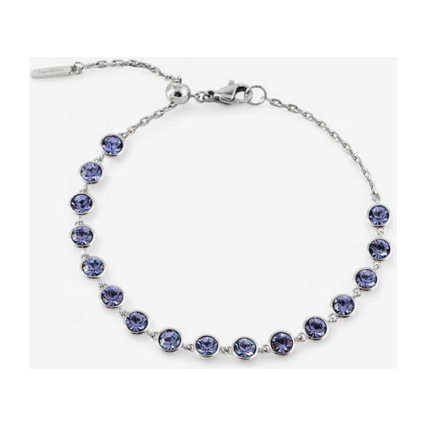 Серебристый браслет с фиолетовыми кристаллами BRACELET SYMPHONIA Brosway Poison Drop — модель qh3umu0 — фото 2