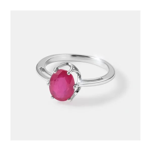 Серебряное кольцо с рубином — арт. 10321-001430