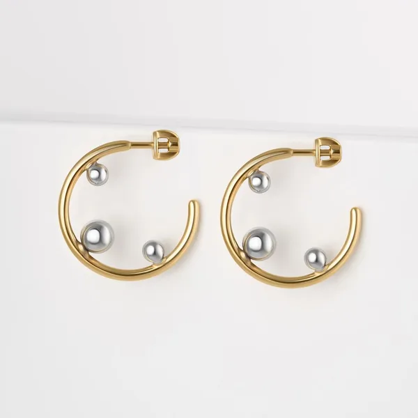 Серьги гвоздики из серебра — арт. 000-373630