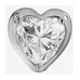Топ для пирсинга из платины с фианитом Heart AURIS Poison Drop — модель u4h17dp — фото 2