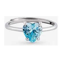 Кольцо из серебра с голубым фианитом SKYE Poison Drop — модель piu5taz — фото 3