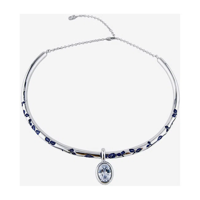 Серебристое колье Mistery Bloom Blue Jay Poison Drop — модель fxt4xmh — фото 3