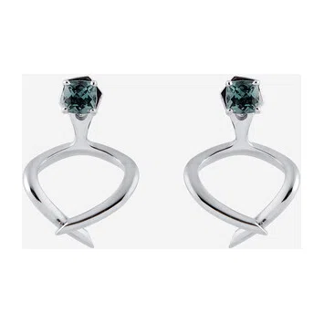 Серьги «Джекеты из серебра с празиолитом Glow» Darkrain Poison Drop — модель cxy3n7w — фото 2