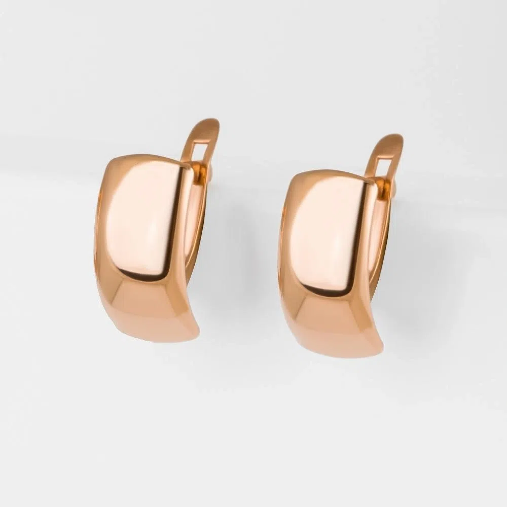 Серьги из красного золота