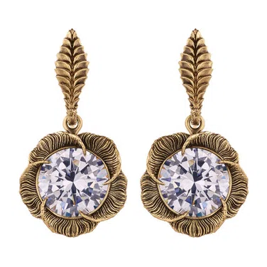 Серьги из латуни с фианитами CALEIDOSCOPIO DI FIORI Fiore di Firenze Poison Drop — модель m168nyy