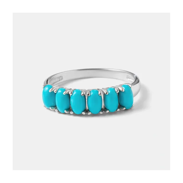 Серебряное кольцо с бирюзой — арт. 10322-004098