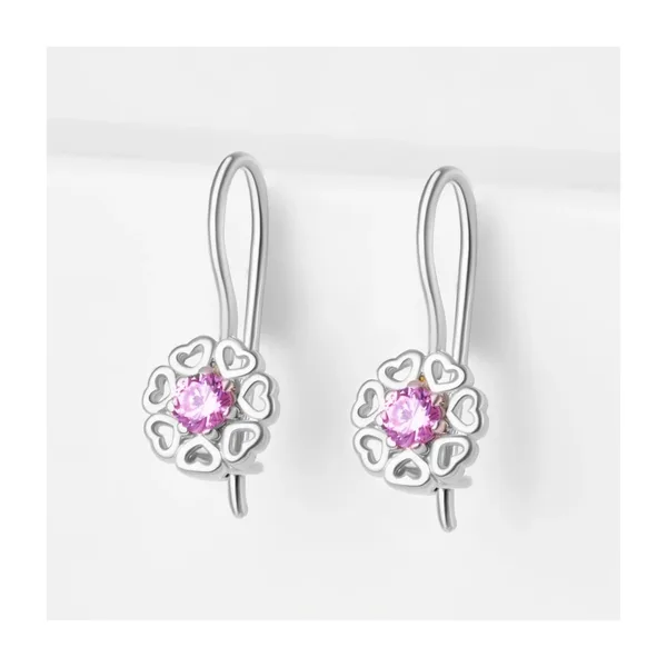 Серьги детские из серебра с фианитами — арт. 000-345435