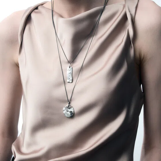 Колье из серебра с муассанитом Mintaka Jewellery Poison Drop — модель qdv4vkn — фото 3