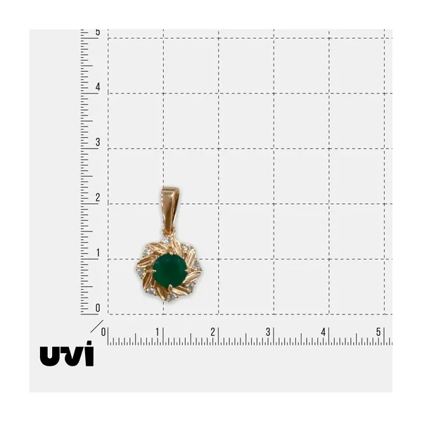 Серебряная подвеска с агатом — арт. 10422-002477