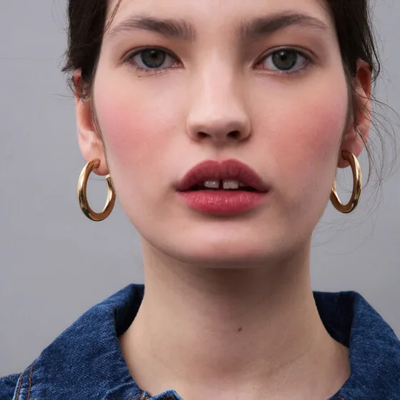 Серьги-кольца LUTA Jewelry — модель mr3mhy5