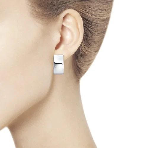 Серьги из серебра 925 пробы SOKOLOV Наше золото, арт. 000-355220 — фото 2