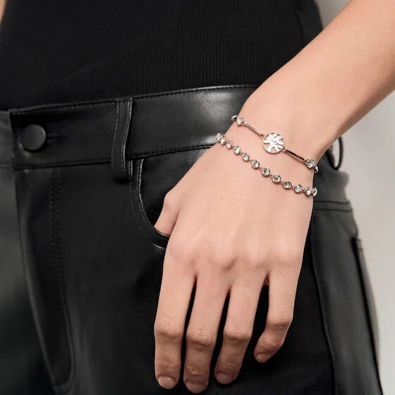 Серебристый браслет с кристаллами SYMPHONIA Brosway Poison Drop — модель zpzdx1c — фото 2