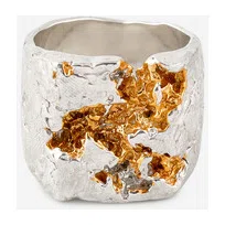 Биколорное кольцо из серебра Surrender Kintsugi Jewelry Poison Drop — модель u4f5dhc