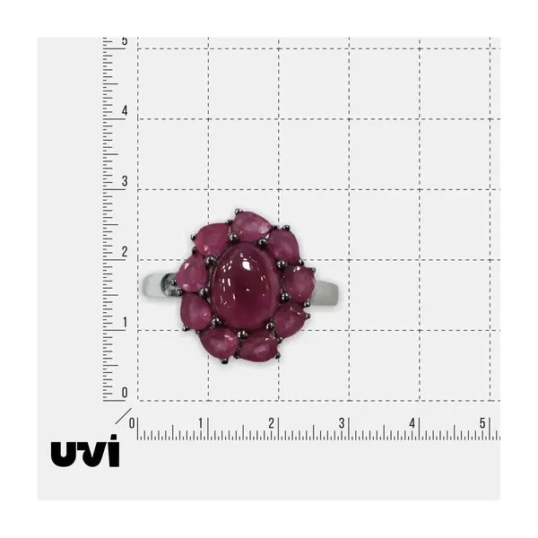 Серебряное кольцо с рубинами — арт. 10321-001387
