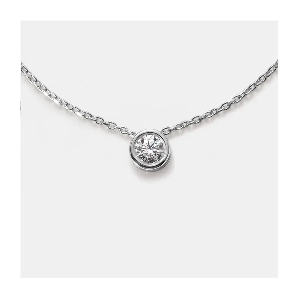 Серебряное колье с фианитом