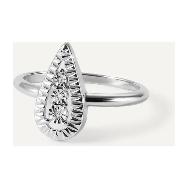 Серебряное кольцо с бриллиантами — арт. 10321-000539