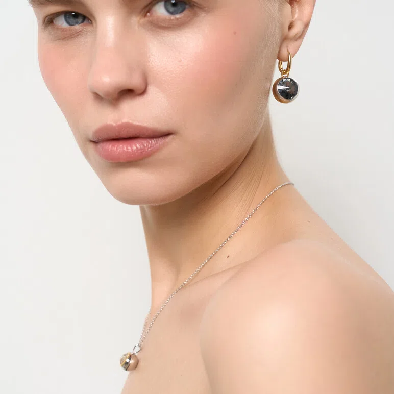 Позолоченные серьги с кристаллами Herald Percy Poison Drop — модель h0t353u — фото 3