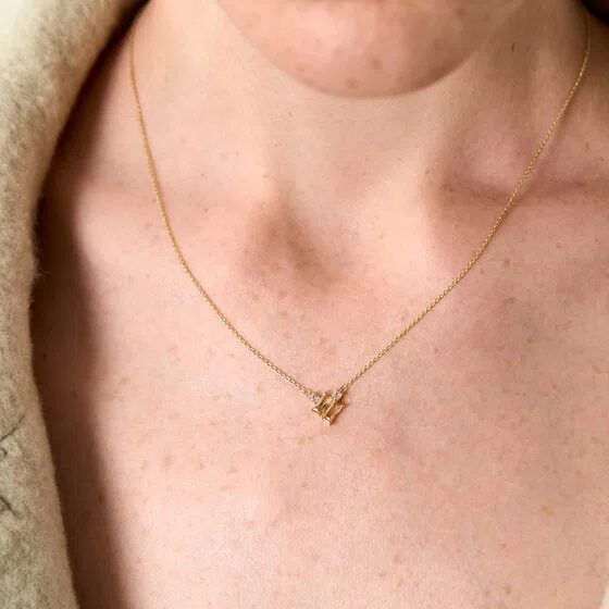 Подвеска «Колье из золота с цитринами и топазами» Herald Percy Diamonds Poison Drop — модель ecskq3i — фото 3