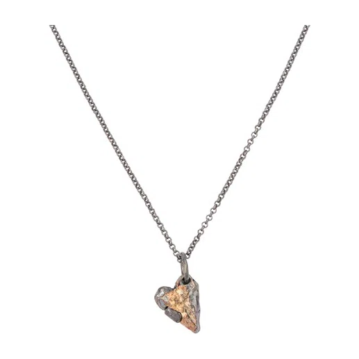 Колье Кулон Forgiveness серебряный позолотой и кристаллом кварца Kintsugi Jewelry Poison Drop — модель x8vh4s6 — фото 2