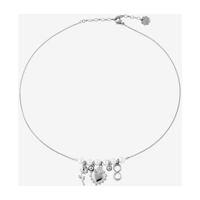 Серебристое колье с кристаллами CHAKRA Brosway Poison Drop — модель 7mzzkvs — фото 2