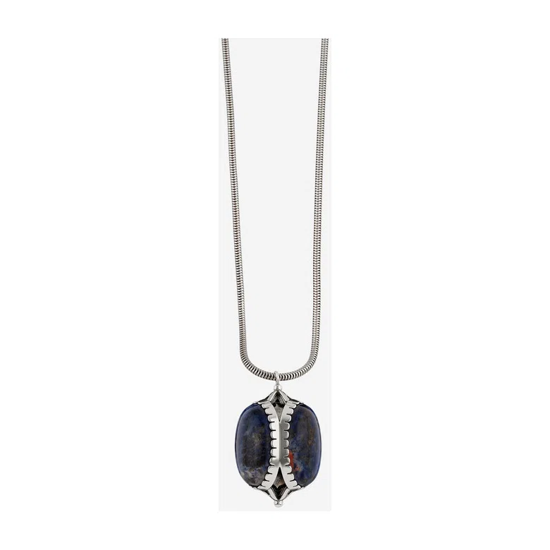 Серебристое колье с подвеской Hanae Isabel Marant Poison Drop — модель pdcrjts