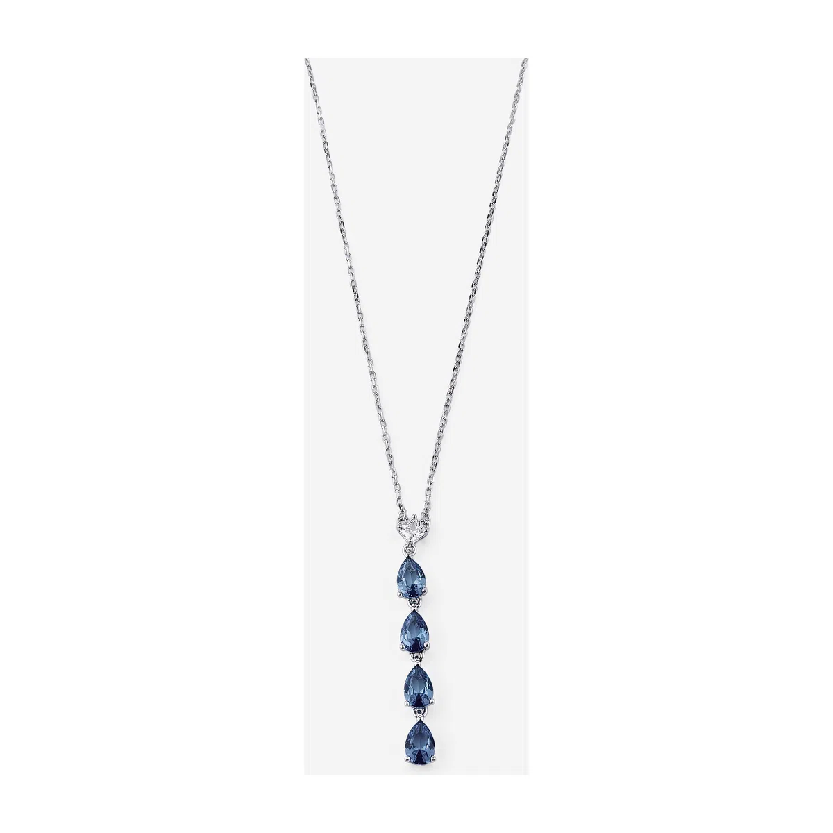 Подвеска Колье из серебра с фианитами FREEDOM BLUE FANCY of Brosway Poison Drop — модель jh6k1g9