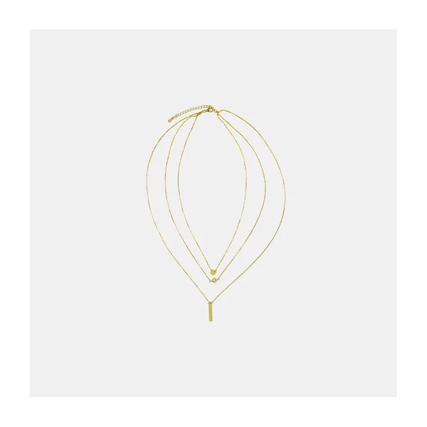 Серебряное колье с кубическим цирконием — арт. 10723-000036