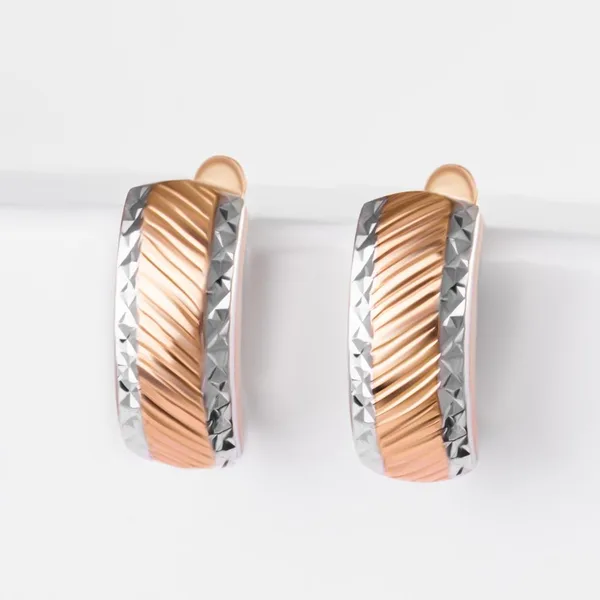 Серьги из красного золота — арт. 000-375768