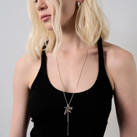 Ожерелье-галстук из серебра «Вестерн» WANNA?BE! Poison Drop — модель 6tabtn6 — фото 2