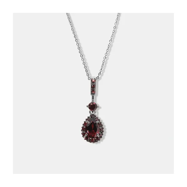 Серебряная подвеска с гранатами — арт. 10422-001135