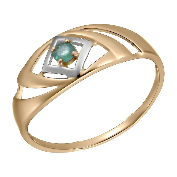 Серебряное кольцо с изумрудом — арт. 10321-000039