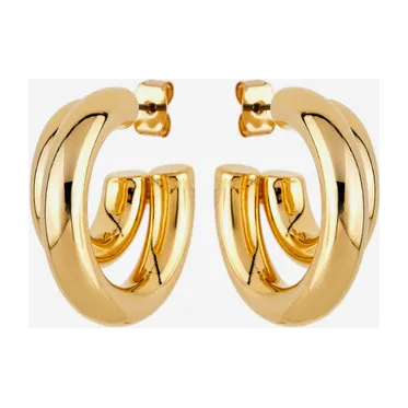 Серьги-кольца из ювелирного сплава — модель f675jg1