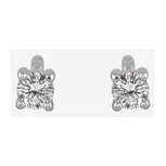 Серьги из белого золота с фианитом Blush Poison Drop — модель 6pgsnie