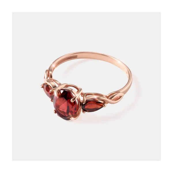 Серебряное кольцо с гранатами — арт. 10322-005919