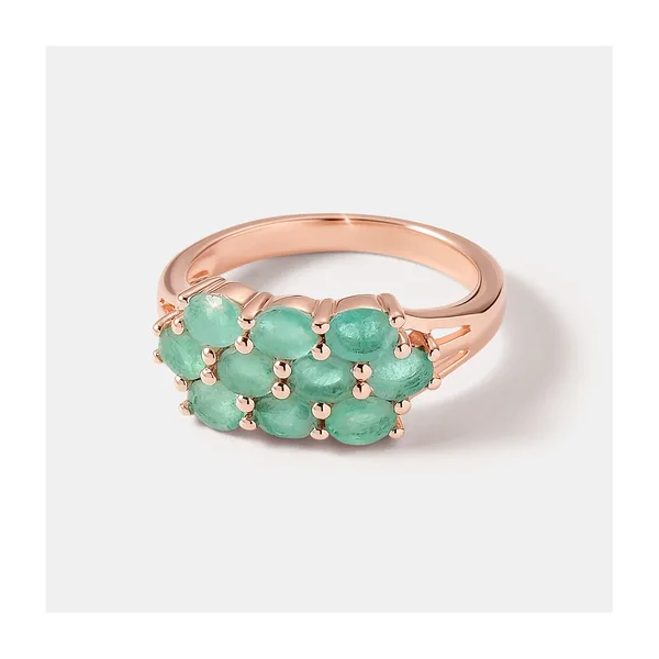 Серебряное кольцо с изумрудами — арт. 10321-001399