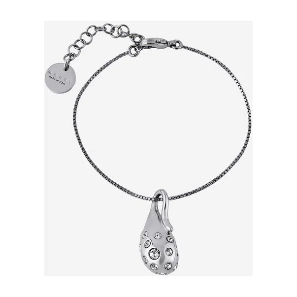 Тонкий браслет-цепь с подвеской и кристаллами Marni Poison Drop — модель ed6972z — фото 2