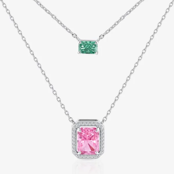 Колье из серебра с фианитами — арт. 000-408691