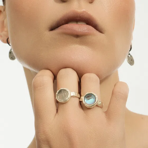 Серебристое кольцо с круглым кристаллом Svarog Sky Poison Drop — модель crxk3hd — фото 2